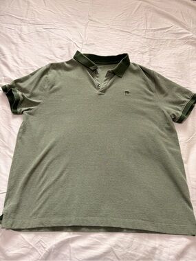 Banana Republic Olive Green Polo with Dark Green Trim
